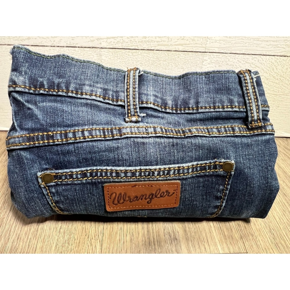 Wrangler Retro 38x30 (38x29) Jeans Mens Medium Wash Slim Straight Leg  10WLT88BZ